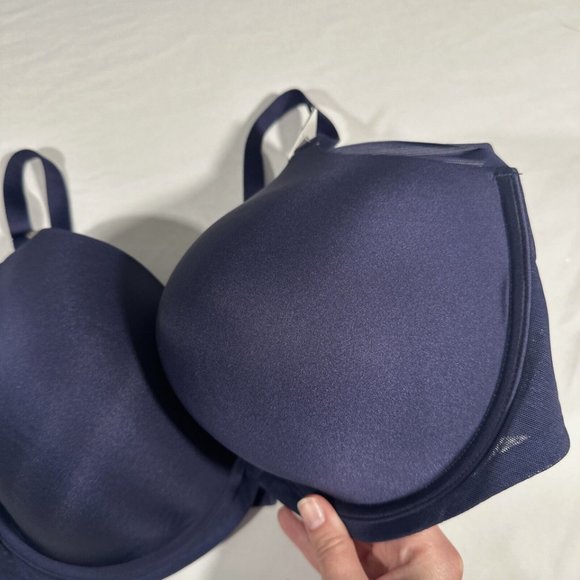 NWT Wacoal [ 40DDD US] Ultimate Side Smoother‎ Underwire T-Shirt Bra Blue #6279 - Picture 6 of 11